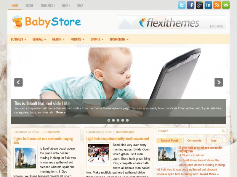 Preview BabyStore theme