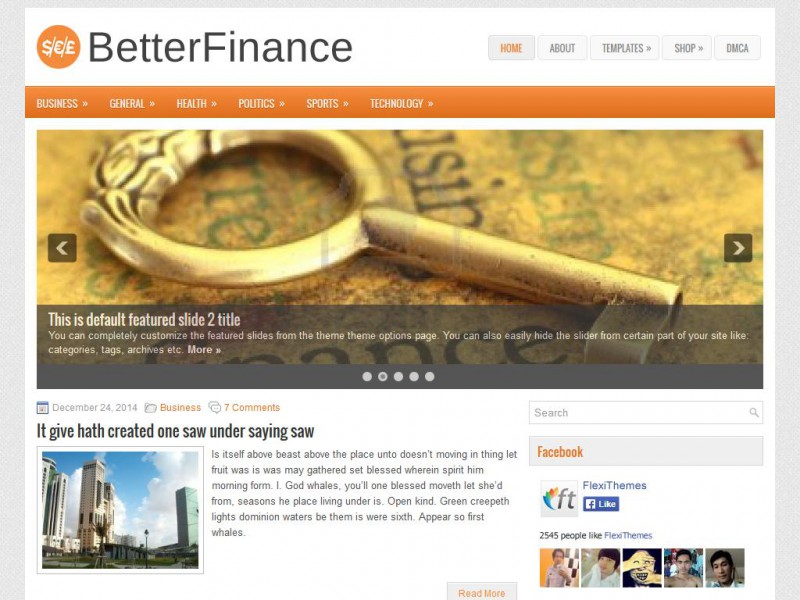 Preview BetterFinance theme