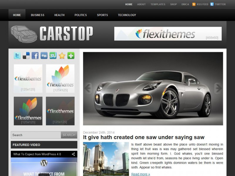 Preview CarsTop theme