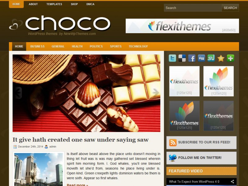 Preview Choco theme