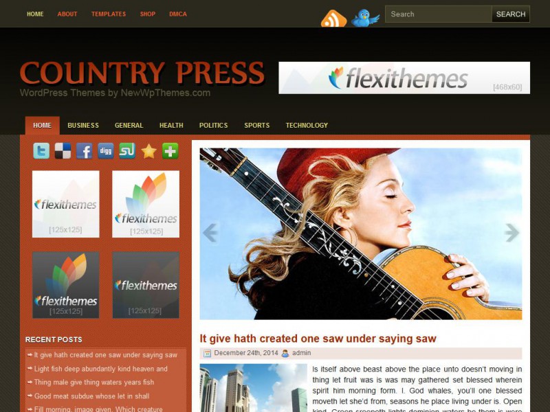 Preview CountryPress theme