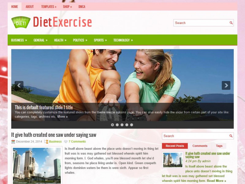 Preview DietExercise theme