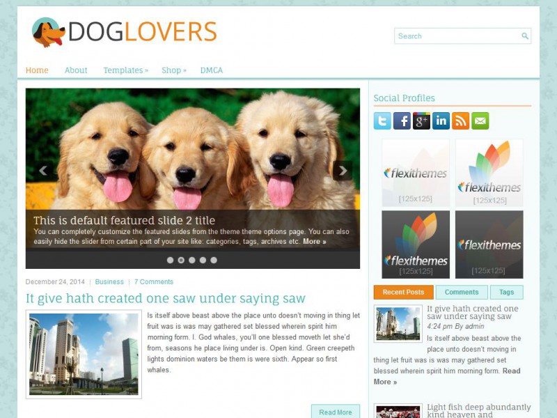 Preview DogLovers theme
