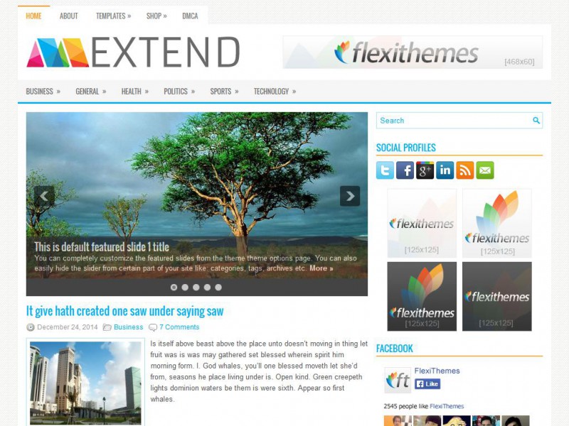 Preview Extend theme