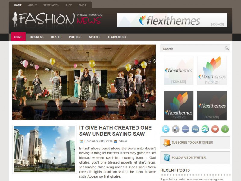 Preview FashionNews theme