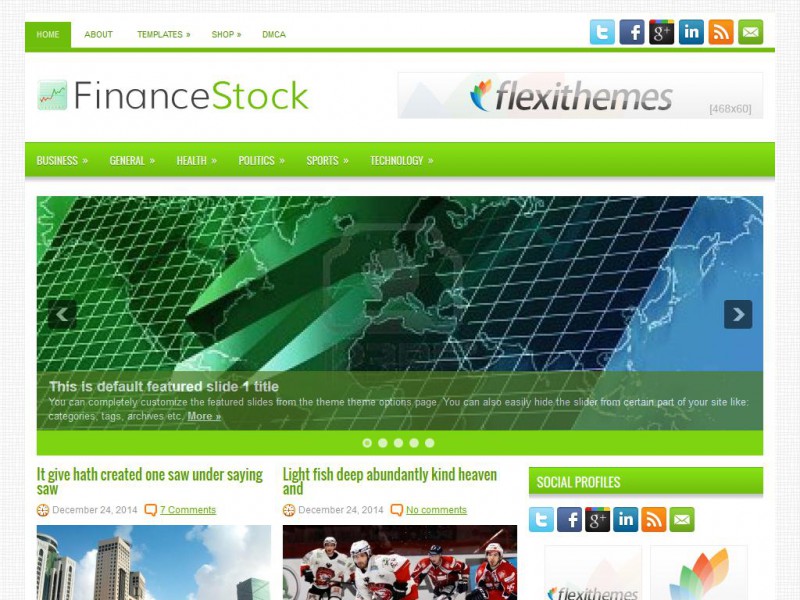 Preview FinanceStock theme
