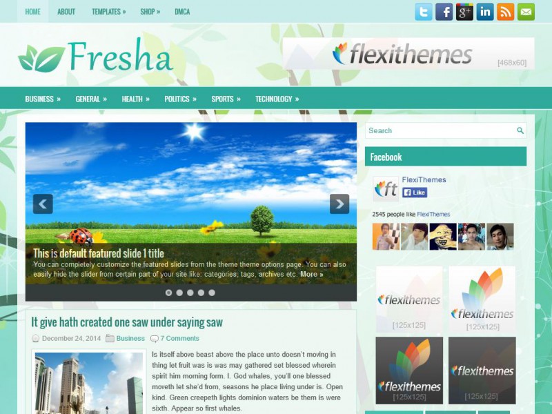 Preview Fresha theme