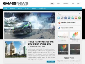 Preview GamesNews theme
