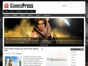 Preview GamesPress theme