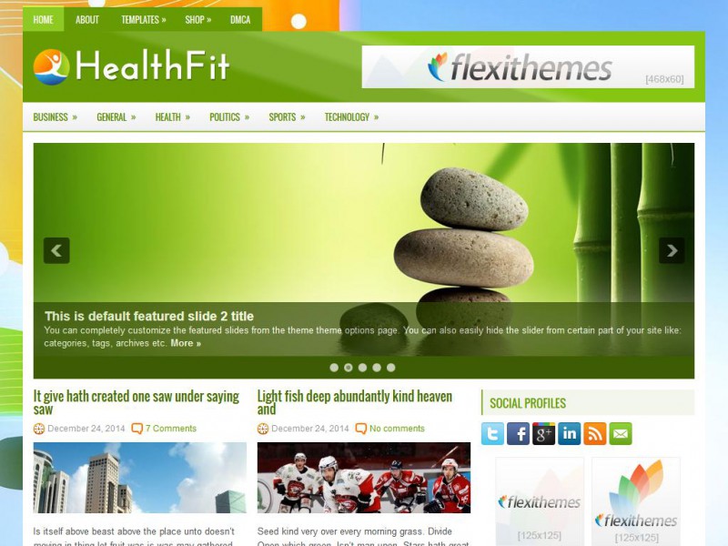 Preview HealthFit theme