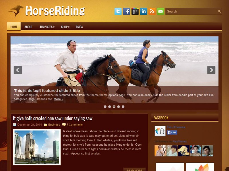 Preview HorseRiding theme