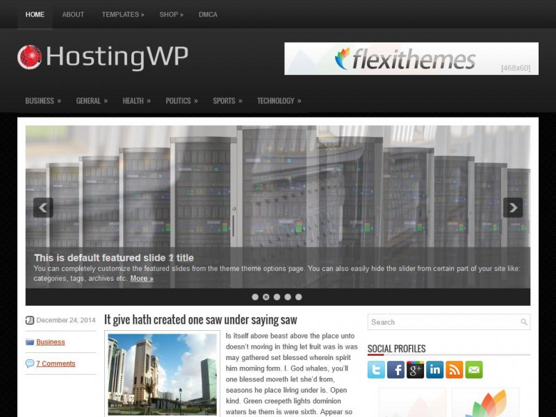 Preview HostingWP theme