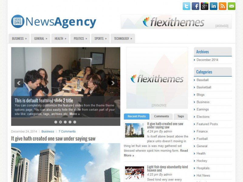 Preview NewsAgency theme