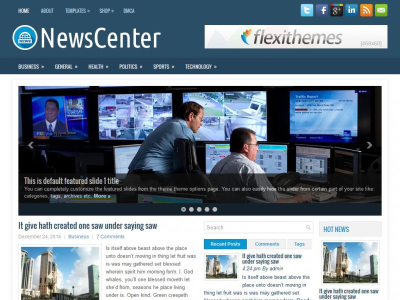 Preview NewsCenter theme