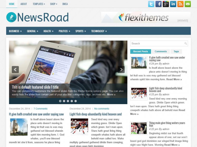 Preview NewsRoad theme