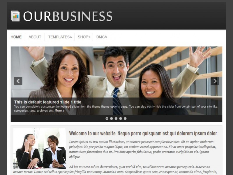 Preview OurBusiness theme