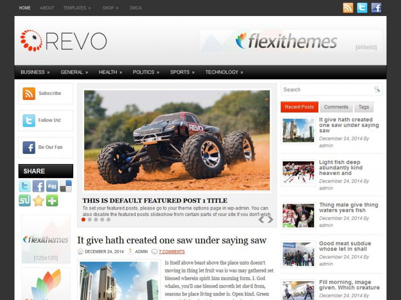 Preview Revo theme