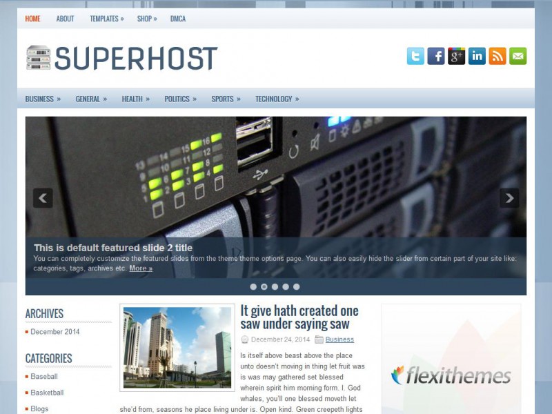 Preview SuperHost theme