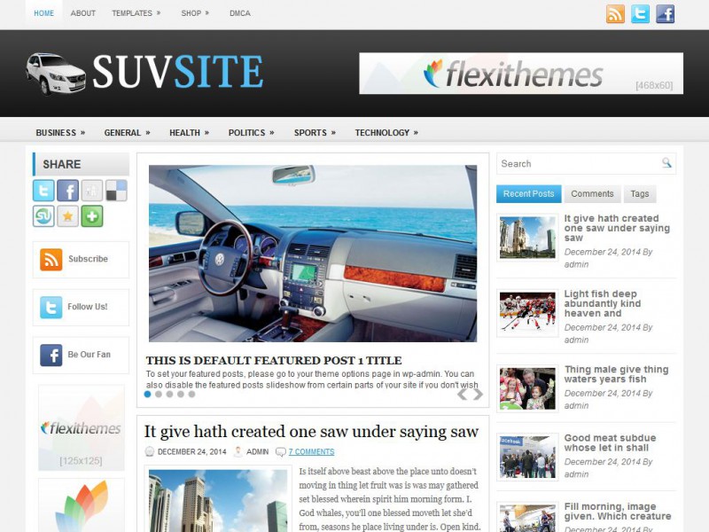 Preview SuvSite theme