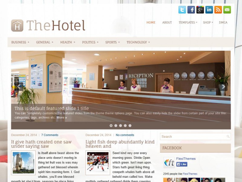 Preview TheHotel theme