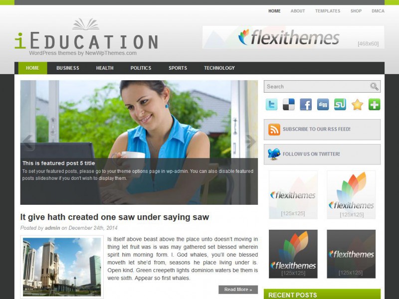 Preview iEducation theme