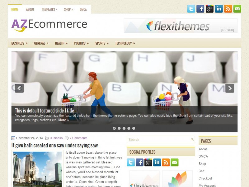 Preview AZEcommerce theme