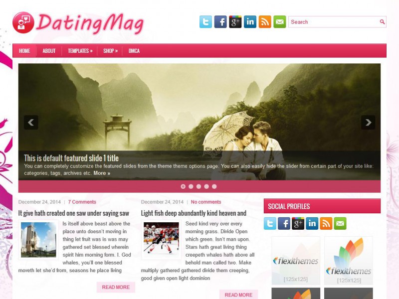Preview DatingMag theme