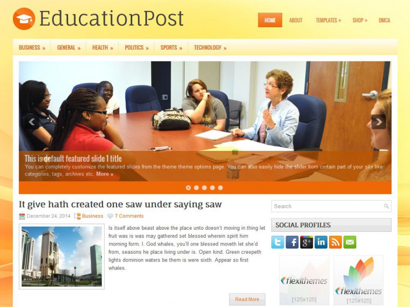 Preview EducationPost theme