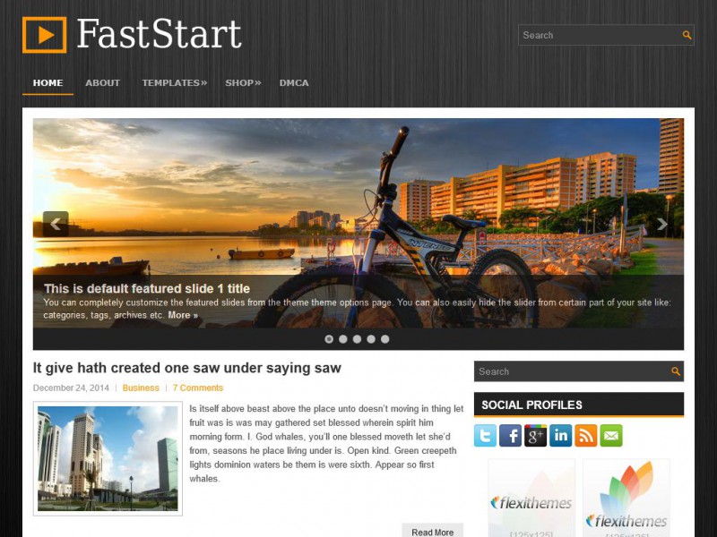Preview FastStart theme