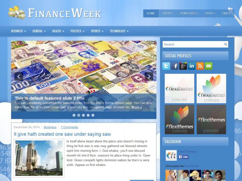 Preview FinanceWeek theme