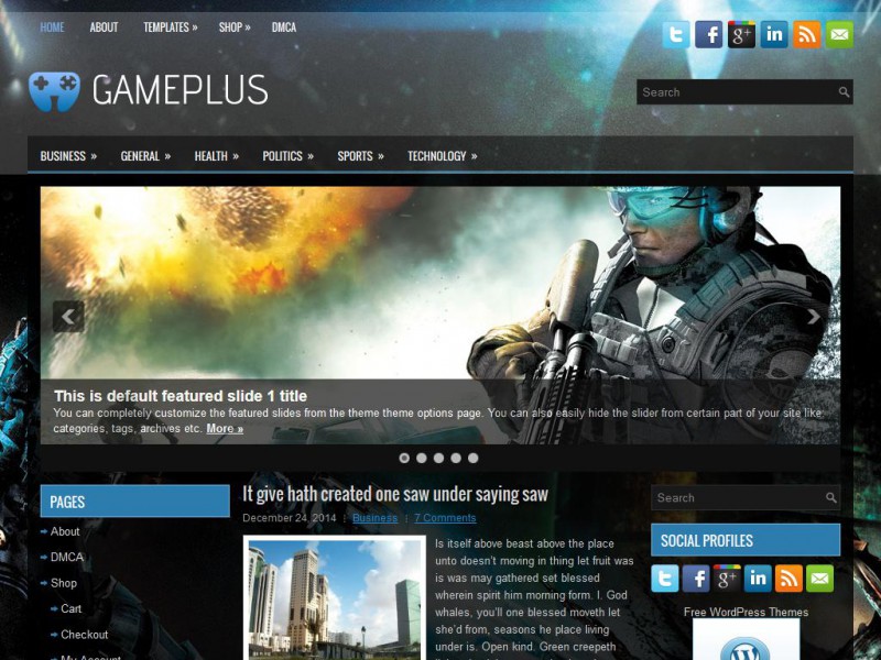 Preview GamePlus theme