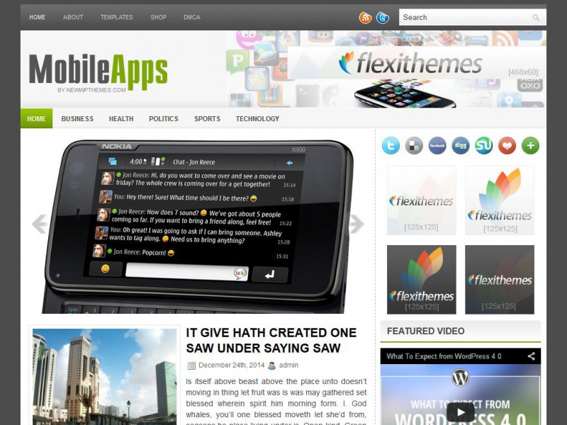 Preview MobileApps theme