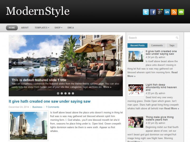 Preview ModernStyle theme