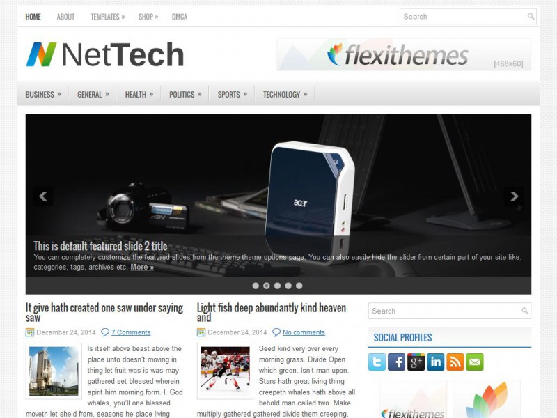Preview NetTech theme