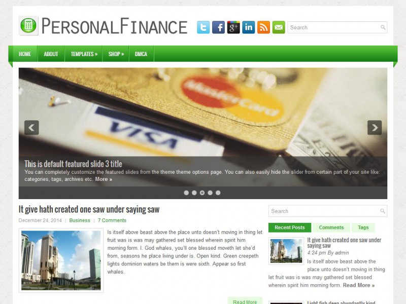 Preview PersonalFinance theme