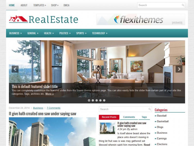 Preview RealEstate theme