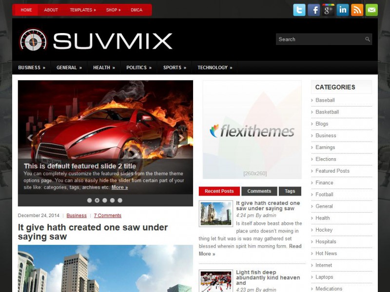 Preview SuvMix theme