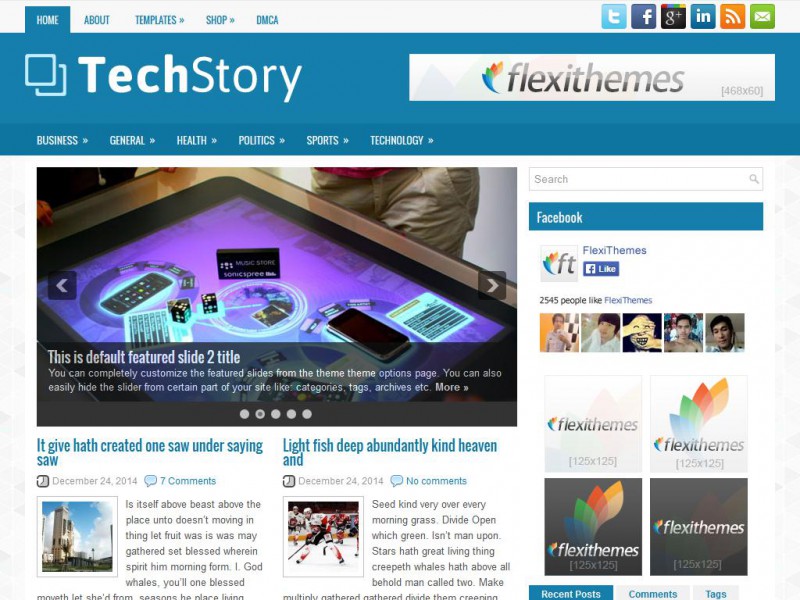 Preview TechStory theme