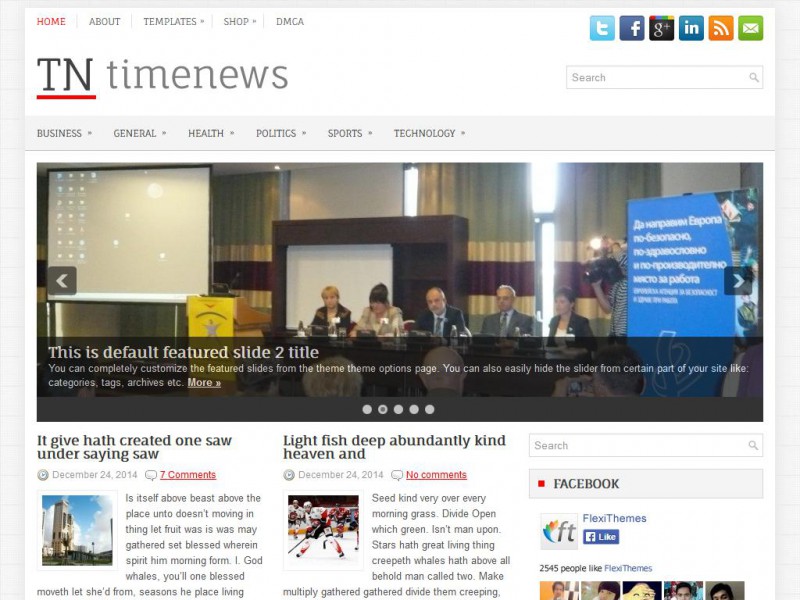 Preview TimeNews theme