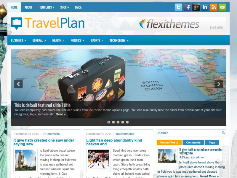 Preview TravelPlan theme