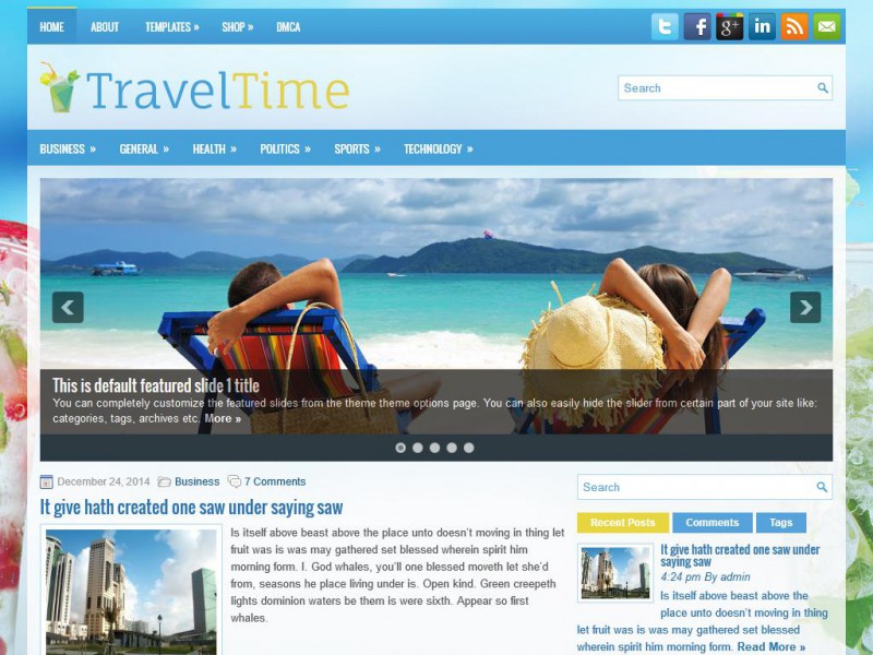 Preview TravelTime theme