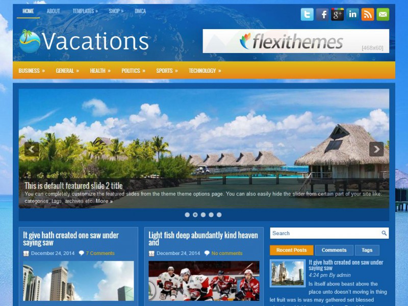 Preview Vacations theme